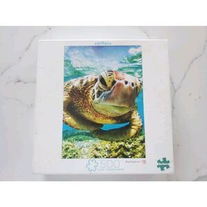 Earthpix Sea Turtle 500 pc Jigsaw Puzzle NEW box stained